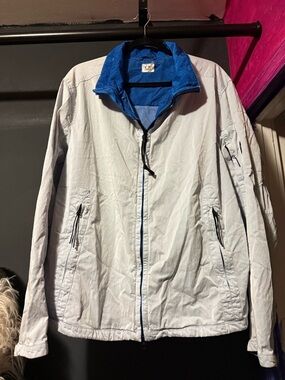CP Company Light Blue Windbreaker Jacket with Royal Blue Lining